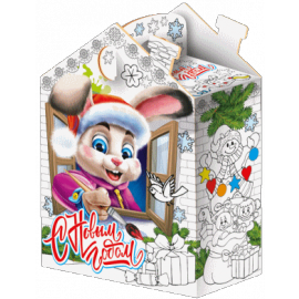 Подарок № 99. Домик - раскраска 